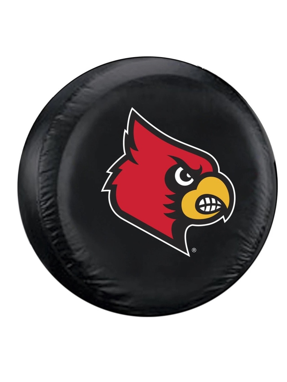 Deluxe Tire Cover - Navy Blue with Collegiate Logos Louisville Cardinals